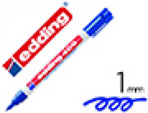 Marcador edding permanente 400 azul ponta redonda 1 mm , Edding , 77568 , 4004764315796